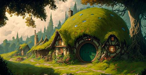 Hobbiton In Anime Style Rwallpapers