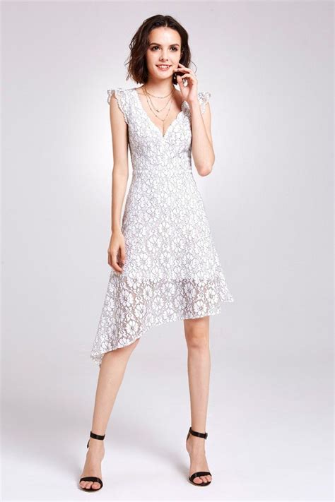 Sexy White Lace Short Casual Dress 423 As05615cr