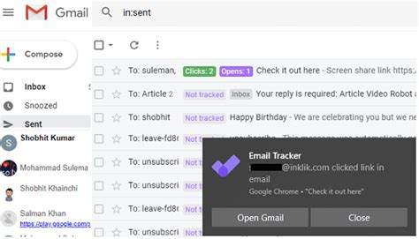 Free Unlimited Email Tracker For Gmail With Links Clicks Statistic