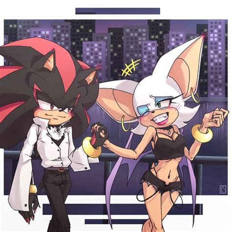 Shadow The Hedgehog X Rouge The Bat Shadow And Rouge Hedgehog Art