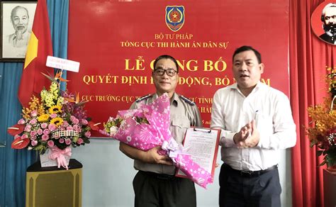 Trao quyết định điều động bổ nhiệm Cục trưởng Cục Thi hành án dân sự tỉnh Báo Bà Rịa Vũng Tàu
