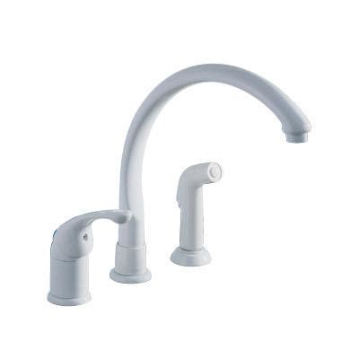 They are valves that control the release of liquids in your kitchen. Delta Waterfall Kitchen Faucet - White - Home Depot Canada ...