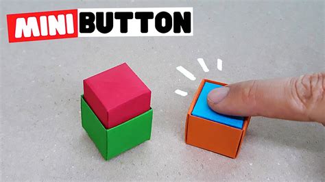 KaĞittan Mİnİ Buton Yapimi How To Make A Origami Button Youtube