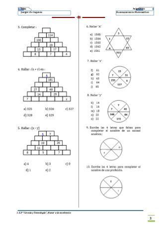 Presentaciones tipo power poinst, vídeos, juegos. 2 juegos de ingenio imprimir | Juegos de ingenio, Juegos de secundaria, Juegos de logica matematica