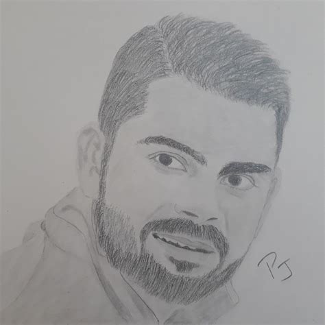 Virat Kohli Male Sketch Sketches Art