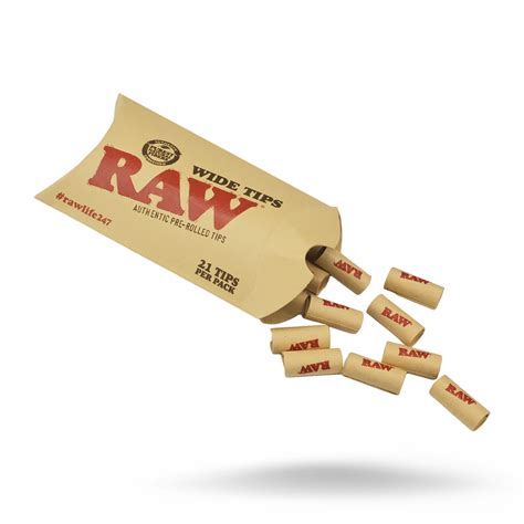 Raw Pre Rolled Wide Tips Esd Official