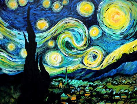 Starry Night Acrylic Painting Tutorial