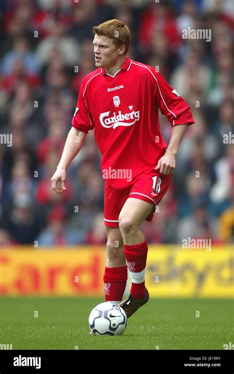 John Arne Riise Liverpool Fc Anfield Liverpool 24 March 2002 Stock