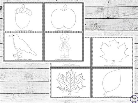 Fall Push Pin Worksheets Simple Living Creative Learning