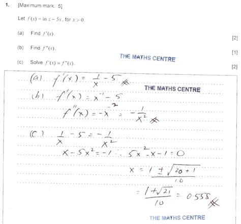 Worked Solutions Ib Math Sl - Free Preview: IB Maths SL exams fully worked solutions - The Maths Centre