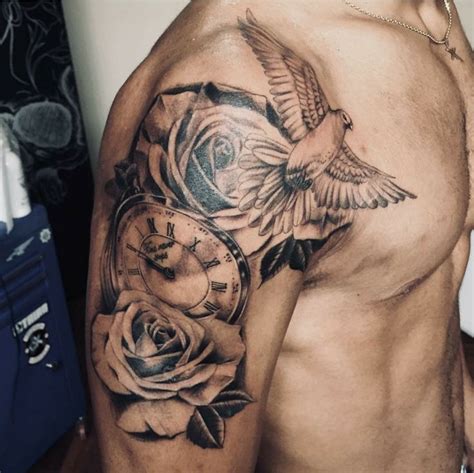 Upper Arm Shoulder Tattoos For Black Men Viraltattoo