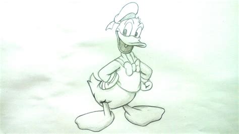 Cómo Dibujar Al Pato Donald A Lápiz Paso A Paso Dibujos De Disney