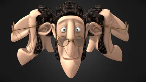 Character Head Scientist Download Free 3d Model By Shakiller B1d34a3