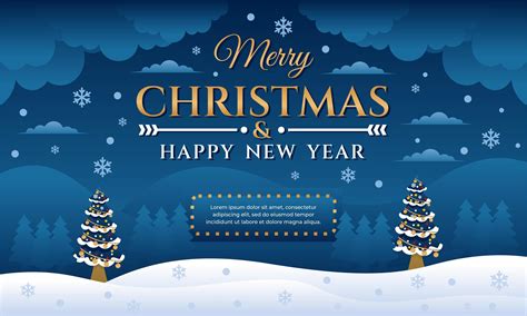 Merry Christmas And Happy New Year Banner 1541323 Vector Art At Vecteezy