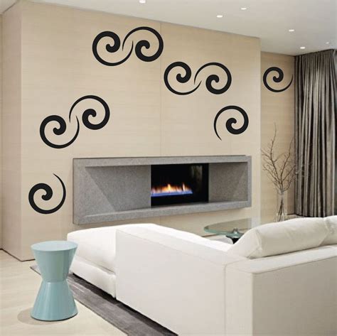 Swirly Wall Decals Abstract Wall Decal Murals Primedecals