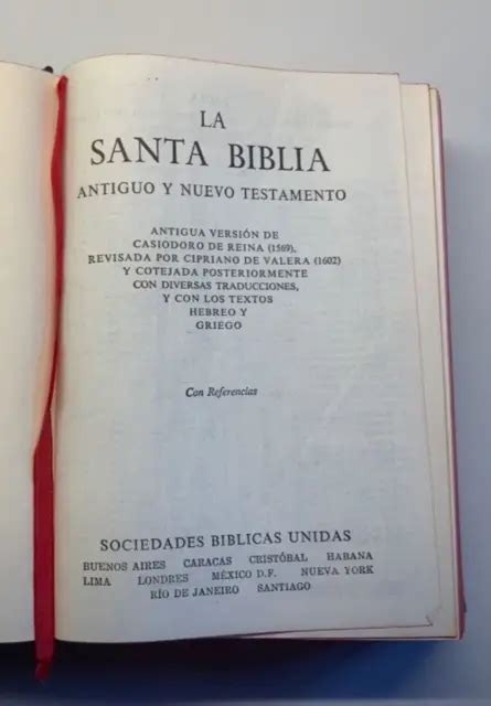 Spanish Bible La Santa Biblia Antiguo Y Nuevo Testamento Antigua My