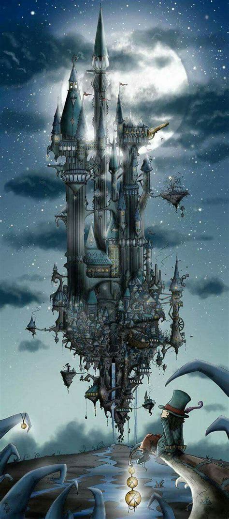 Floating Castle Fantasy Landscape Fantasy Artwork Fantasy Castle