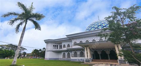Background Pemandangan Masjid Di Hari Raya Yang Indah Ramadan Islam