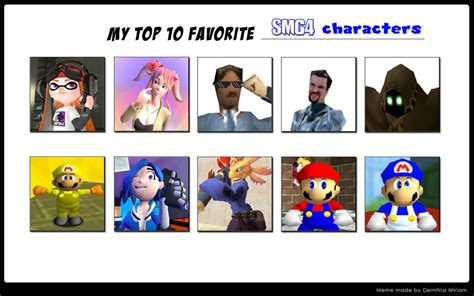 My Top 10 Favorite Smg4 Characters By Beewinter55 On Deviantart