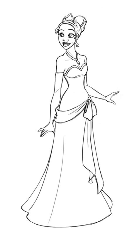 How many princesses do you know? Free Printable Princess Tiana Coloring Pages For Kids