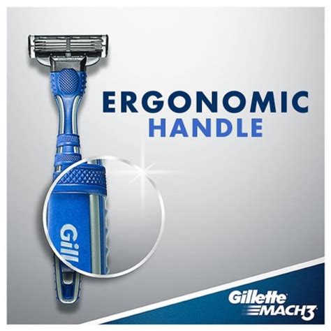 Gillette Mach3 3 Blade Smooth Mens Disposable Razors 3 Ct Bakers