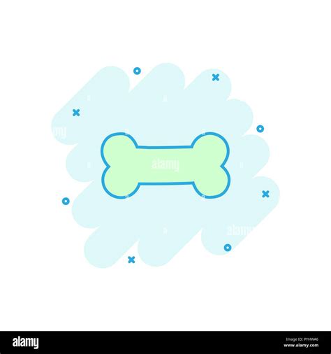 Vector Cartoon Dog Bone Toy Icon In Comic Style Bone Sign Illustration