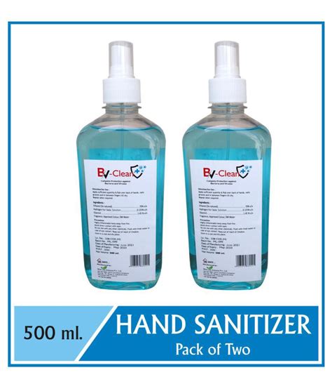 Bv Clean Bv Clean Hand Sanitizer Ml Pack Of Buy Bv Clean Bv Clean Hand Sanitizer Ml