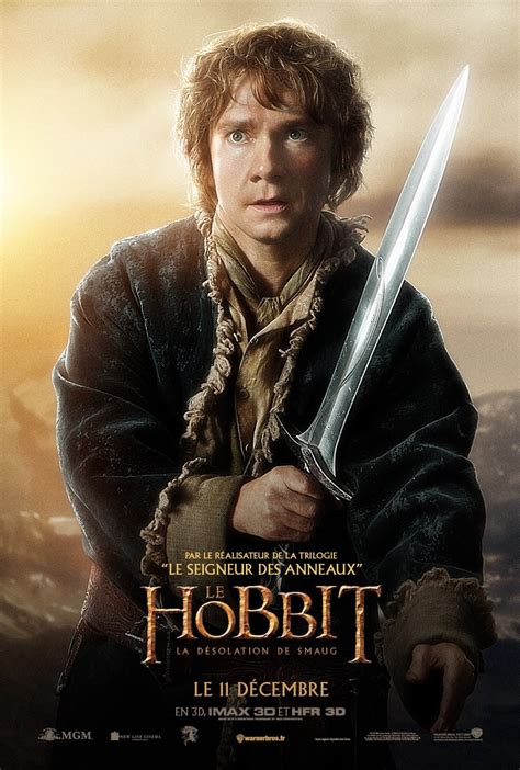 The Hobbit The Desolation Of Smaug French Poster Bilbo The Hobbit