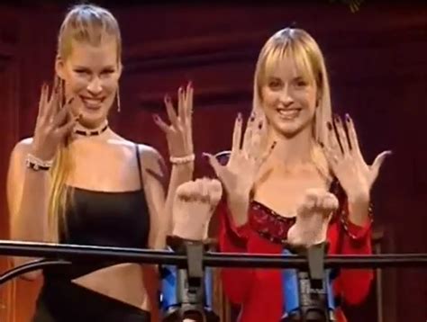 tickling nails two women in a british game show prepare to… flickr