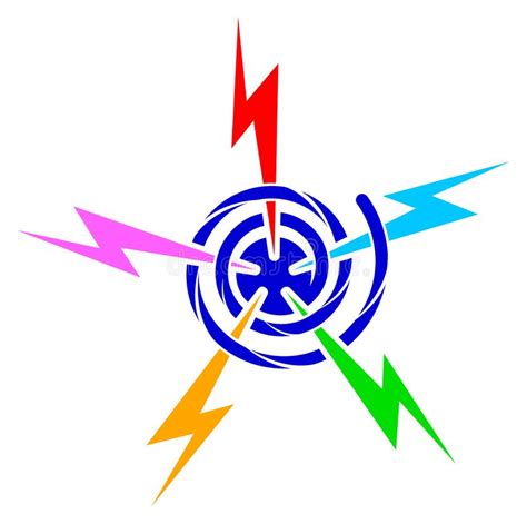 Power Symbol Stock Vector Illustration Of Center Emblem