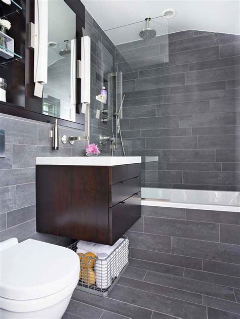Slate tile is always associated with the modern style. 40 gray slate bathroom tile ideas and pictures