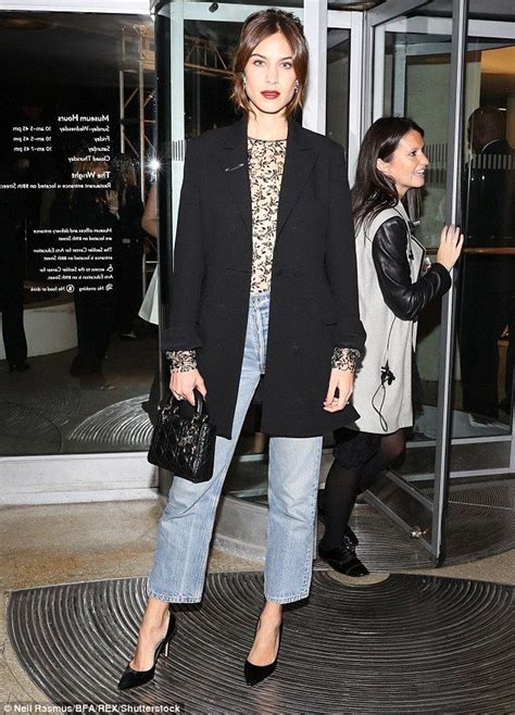 Alexa Chung Puts On A Racy Display In Transparent Blouse And Blazer