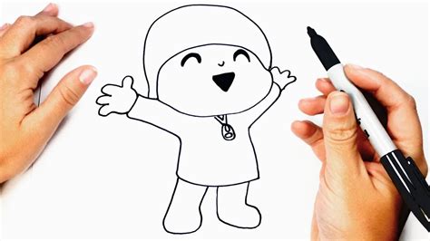 How To Draw Pocoyo Pocoyo Easy Draw Tutorial