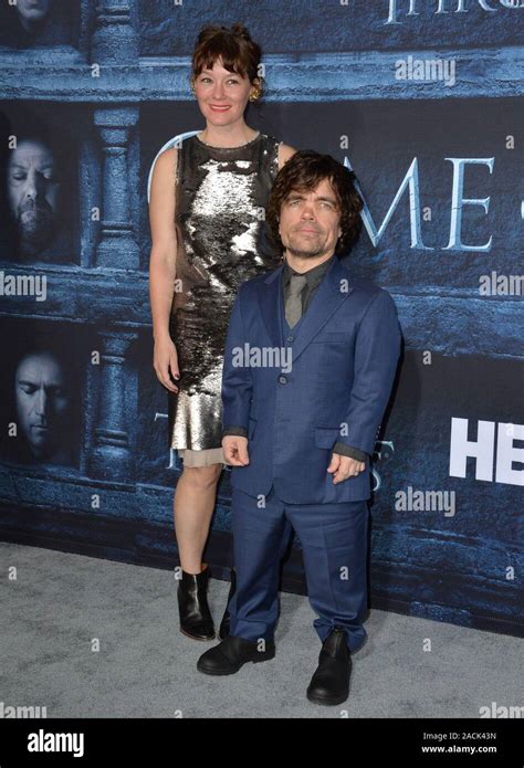 Los Angeles Ca April 10 2016 Actor Peter Dinklage And Wife Actress