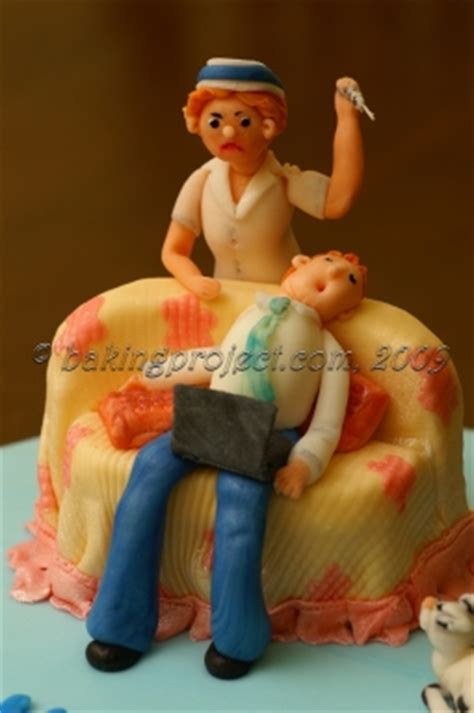 Marriage is a relationship is which one is always right and the other is the husband! Anniversary cake « BAKING PROJECT