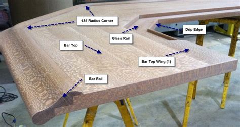 How To Finish Bar Top Ends And Rails Diy Bar Parts Hardwoods