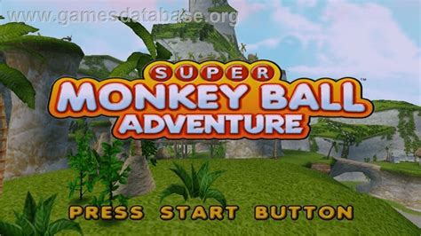 Super Monkey Ball Adventure Sony Psp Artwork Title Screen