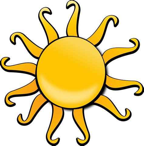 Free To Use Public Domain Sun Clip Art Sun With Rays Clip Art Png