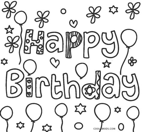 Here are our top 25 picks for great happy birthday coloring pages for that perfect birthday card. Free Printable Happy Birthday Coloring Pages For Kids