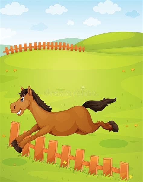 Horse Stock Vector Illustration Of Animal Nature Grass 33072139