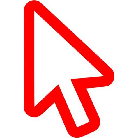 Red Cursor Icon Free Red Cursor Icons