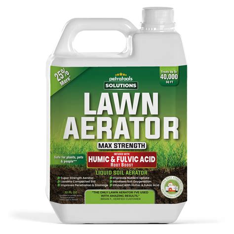 Buy PetraTools Liquid Aeration For Lawn With Humic Fulvic Biostimulants Liquid Aerator