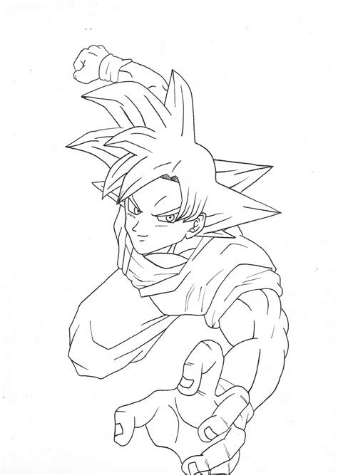 Desenhos Do Goku Para Colorir Anime Dragon Ball Z Goku Desenho