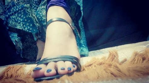 Sexy Indian Feet In Heels Closeup With Long Nails Youtube