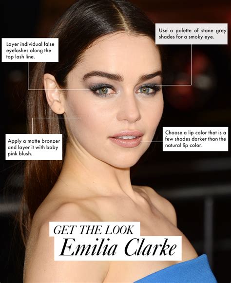 Get The Look Emilia Clarkes Silver Gray Smoky Eye Stylecaster