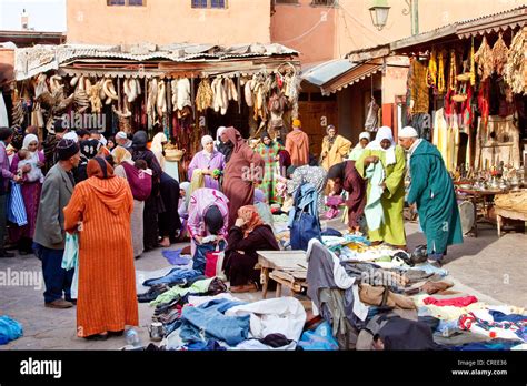 Clothing Market In The Souk In The Medina Historic District In
