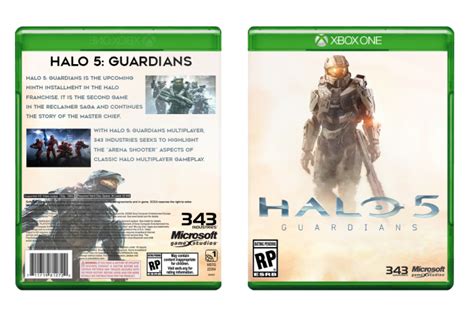 Halo 5 Guardians Xbox One Box Art Cover By Dedpixel