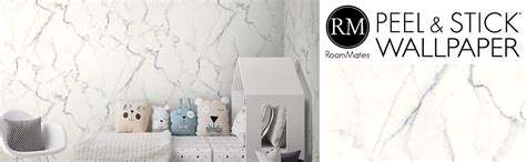 Roommates Rmk10839wp Carrara White Marble Peel And Stick Wallpaper 205