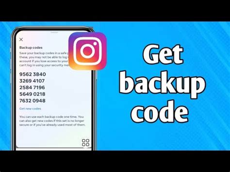 How To Get Backup Code For Instagram 2023 Updated Get Backup Code