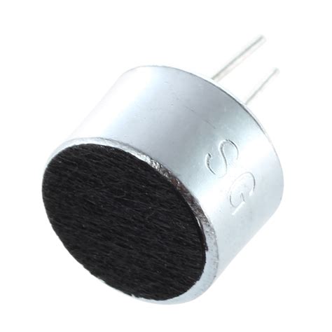 10 Pcs 2 Pin Mini Mic Capsule Electret Condenser Microphone Silver Tone
